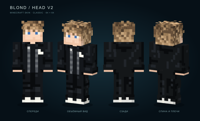 Blond / Black Zip